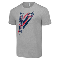 Columbus Blue Jackets Starter Color Scratch T-Shirt - Heather Gray | US 201076147
