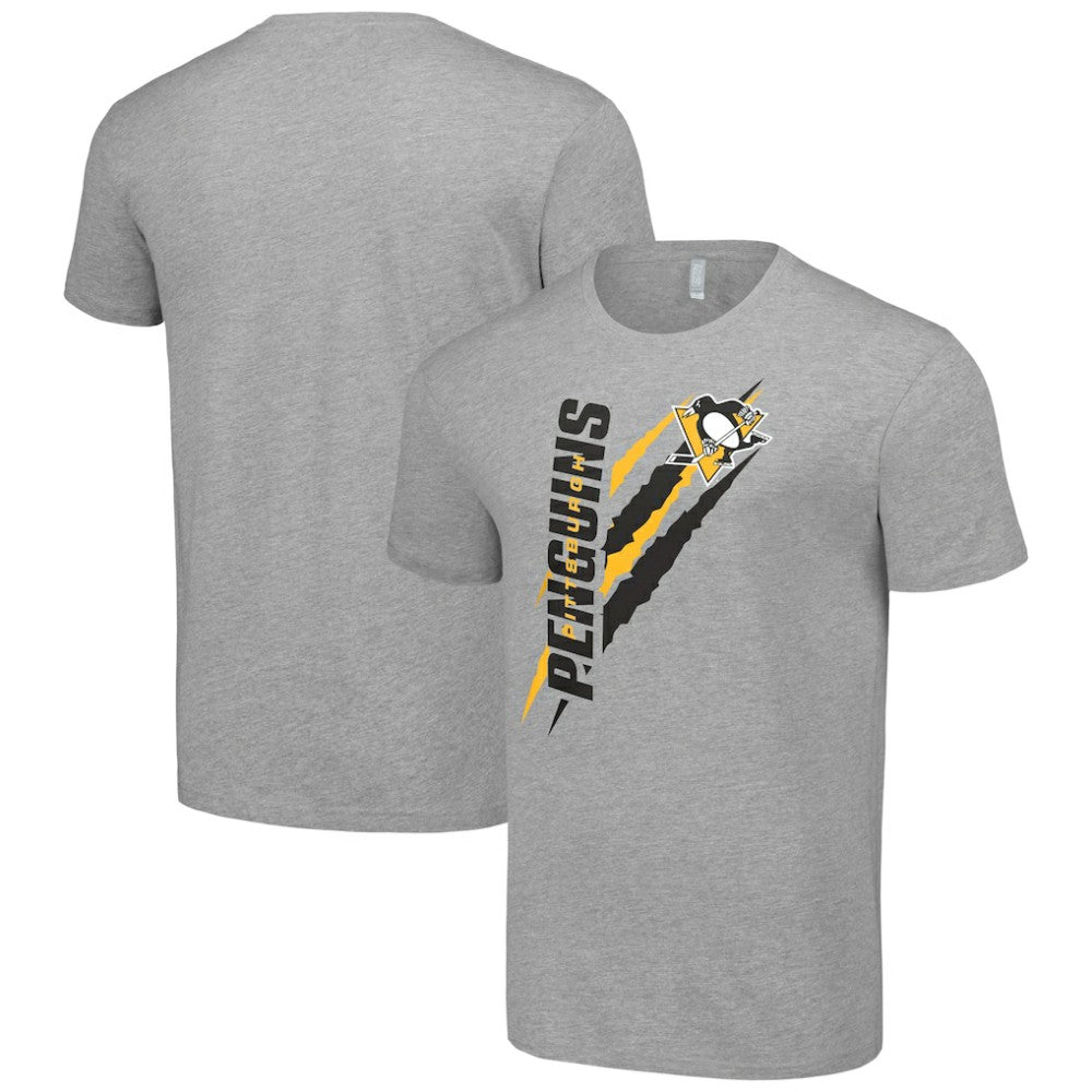 Pittsburgh Penguins Starter Color Scratch T-Shirt - Heather Gray | US 201076166