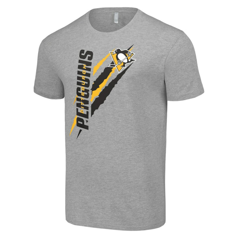 Pittsburgh Penguins Starter Color Scratch T-Shirt - Heather Gray | US 201076166