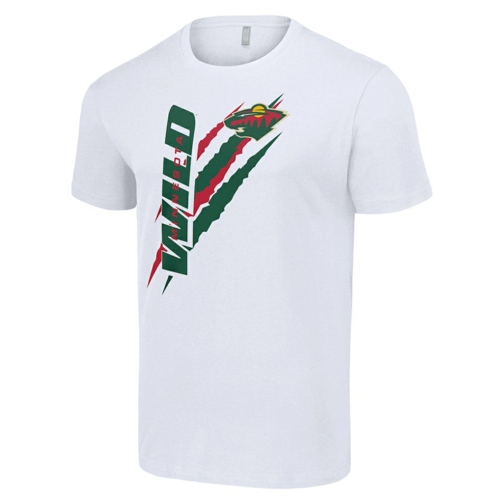Minnesota Wild Starter Color Scratch T-Shirt - White | US 201076175