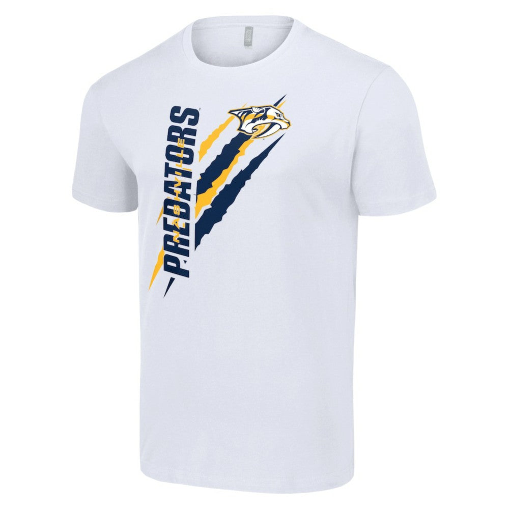 Nashville Predators Starter Color Scratch T-Shirt - White | US 201076179