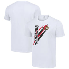 Ottawa Senators Starter Color Scratch T-Shirt - White | US 201076180