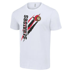 Ottawa Senators Starter Color Scratch T-Shirt - White | US 201076180