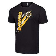 Boston Bruins Starter Color Scratch T-Shirt - Black | US 201076185