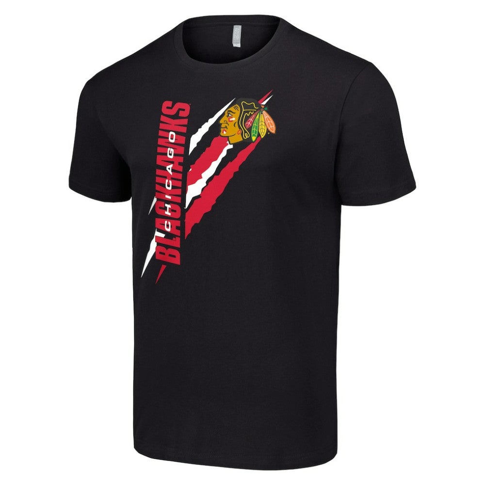Chicago Blackhawks Starter Color Scratch T-Shirt - Black | US 201076189