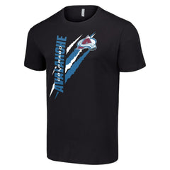 Colorado Avalanche Starter Color Scratch T-Shirt - Black | US 201076191