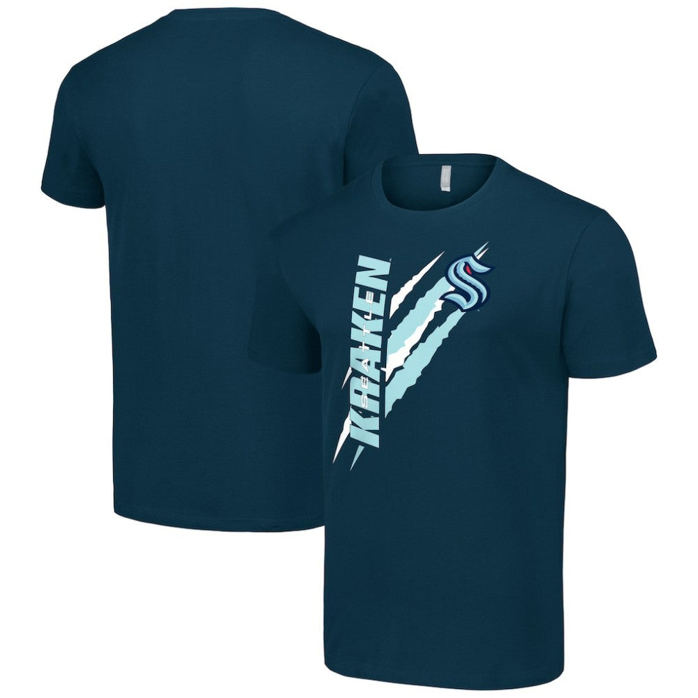 Seattle Kraken Starter Color Scratch T-Shirt - Deep Sea Blue | US 201076192