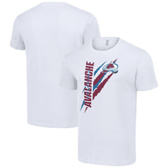 Colorado Avalanche Starter Color Scratch T-Shirt - White | US 201076198