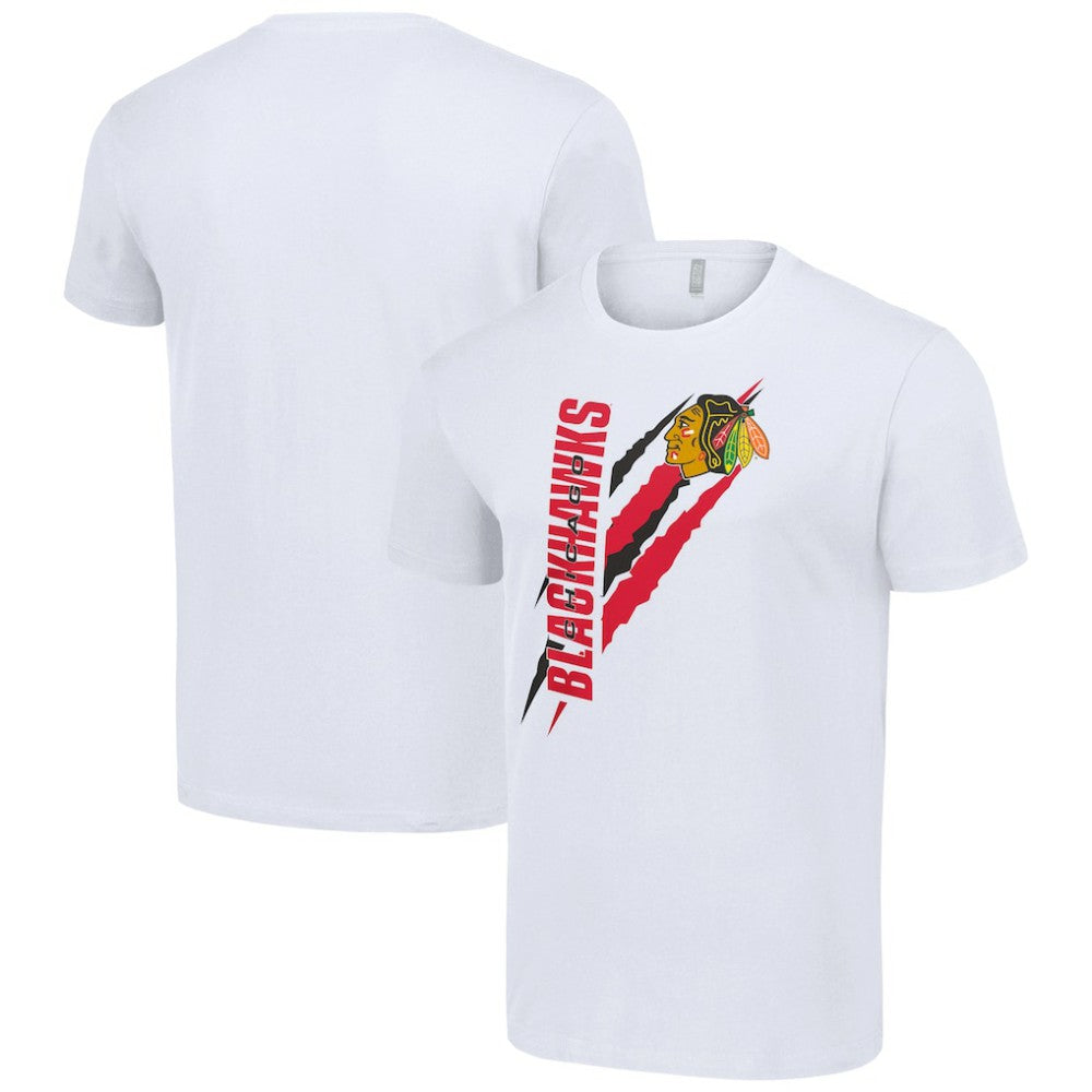 Chicago Blackhawks Starter Color Scratch T-Shirt - White | US 201076200