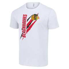 Chicago Blackhawks Starter Color Scratch T-Shirt - White | US 201076200