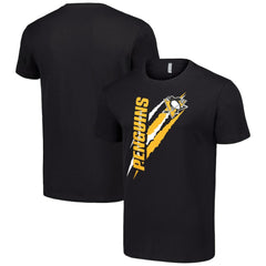 Pittsburgh Penguins Starter Color Scratch T-Shirt - Black | US 201076202