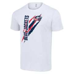 Columbus Blue Jackets Starter Color Scratch T-Shirt - White | US 201076205