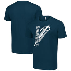 Tampa Bay Lightning Starter Color Scratch T-Shirt - Navy | US 201076212