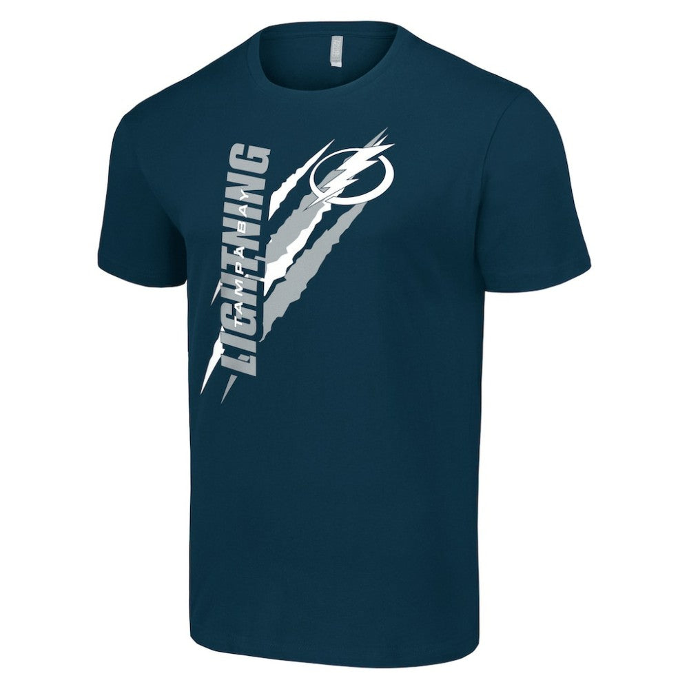Tampa Bay Lightning Starter Color Scratch T-Shirt - Navy | US 201076212