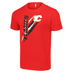 Calgary Flames Starter Color Scratch T-Shirt - Red | US 201076216