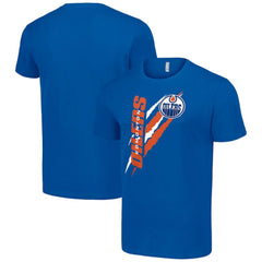 Edmonton Oilers Starter Color Scratch T-Shirt - Royal | US 201076225