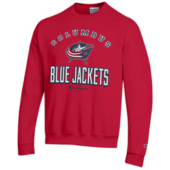 Columbus Blue Jackets Champion Eco Powerblend Crewneck Sweatshirt - Red | US 201078083
