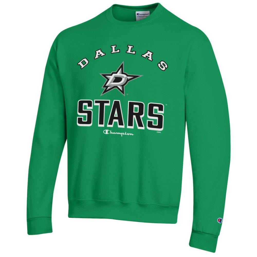 Dallas Stars Champion Eco Powerblend Crewneck Sweatshirt - Kelly Green | US 201078084
