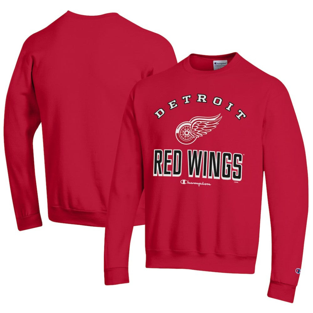 Detroit Red Wings Champion Eco Powerblend Crewneck Sweatshirt - Red | US 201078085
