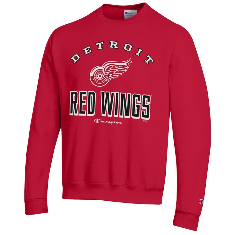 Detroit Red Wings Champion Eco Powerblend Crewneck Sweatshirt - Red | US 201078085
