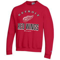 Detroit Red Wings Champion Eco Powerblend Crewneck Sweatshirt - Red | US 201078085