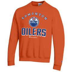 Edmonton Oilers Champion Eco Powerblend Crewneck Sweatshirt - Orange | US 201078086