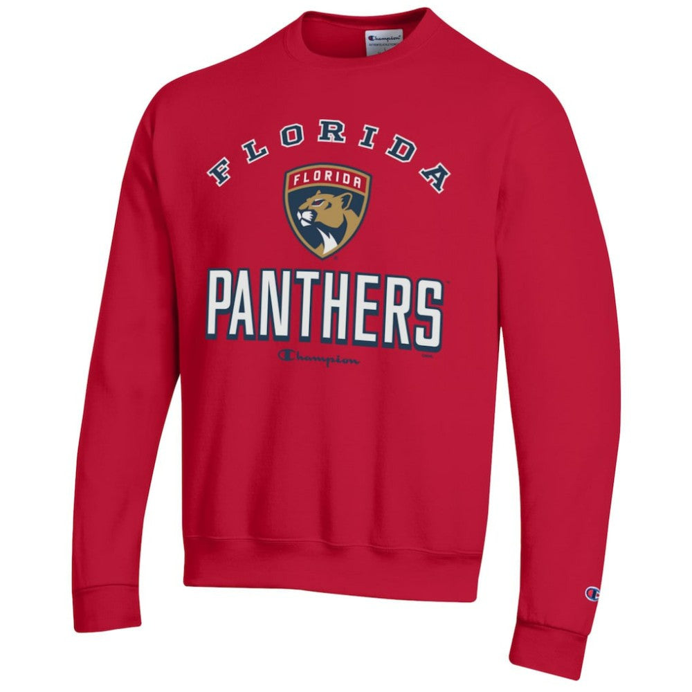 Florida Panthers Champion Eco Powerblend Crewneck Sweatshirt - Red | US 201078087