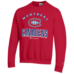 Montreal Canadiens Champion Eco Powerblend Crewneck Sweatshirt - Red | US 201078090