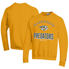 Nashville Predators Champion Eco Powerblend Crewneck Sweatshirt - Gold | US 201078091