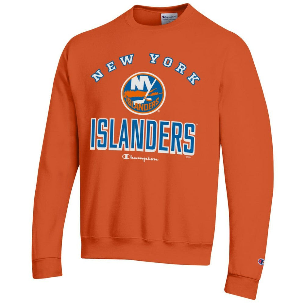 New York Islanders Champion Eco Powerblend Crewneck Sweatshirt - Orange | US 201078093