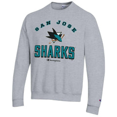 San Jose Sharks Champion Eco Powerblend Crewneck Sweatshirt - Gray | US 201078098