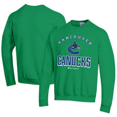 Vancouver Canucks Champion Eco Powerblend Crewneck Sweatshirt - Green | US 201078103
