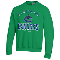 Vancouver Canucks Champion Eco Powerblend Crewneck Sweatshirt - Green | US 201078103