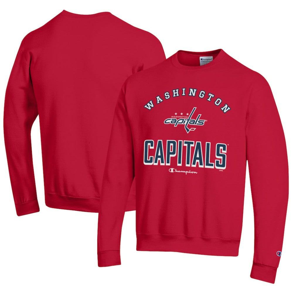 Washington Capitals Champion Eco Powerblend Crewneck Sweatshirt - Red | US 201078106