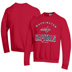 Washington Capitals Champion Eco Powerblend Crewneck Sweatshirt - Red | US 201078106
