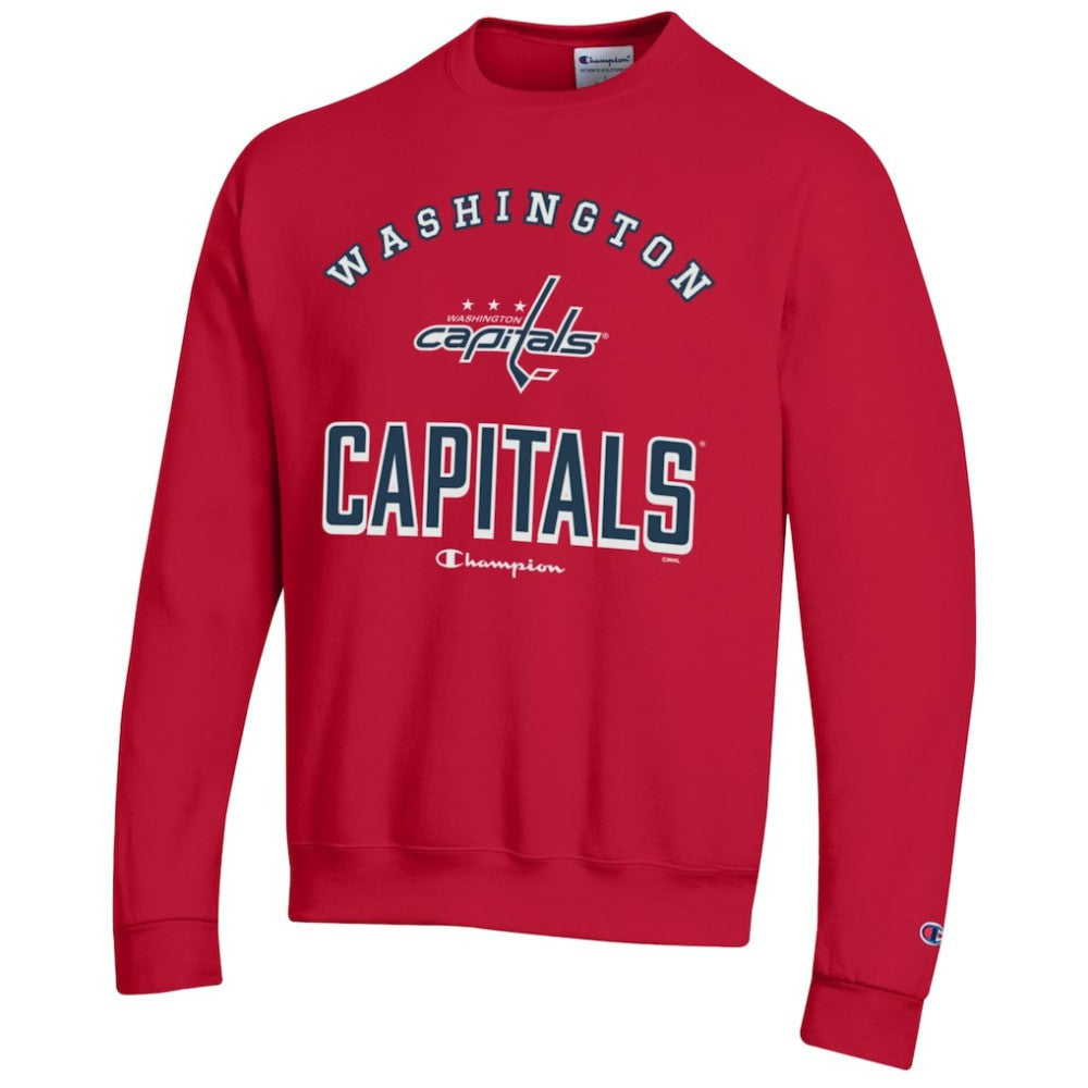 Washington Capitals Champion Eco Powerblend Crewneck Sweatshirt - Red | US 201078106
