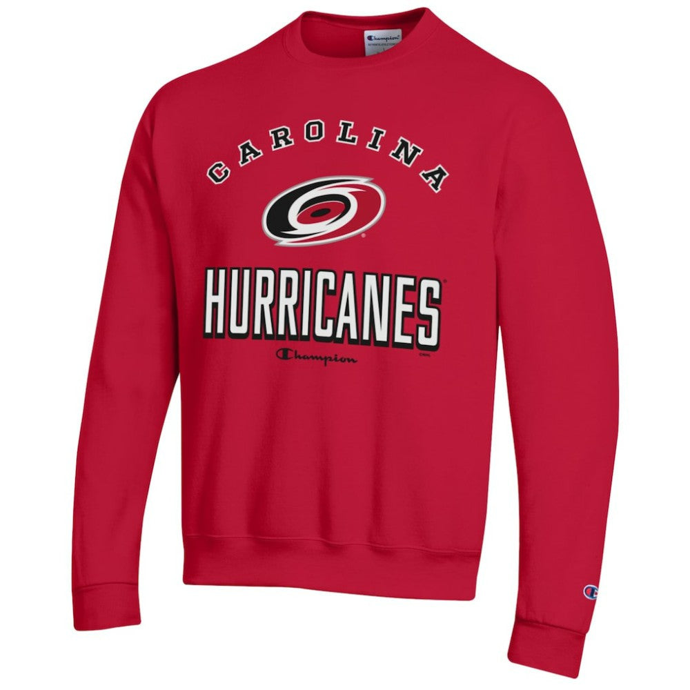 Carolina Hurricanes Champion Eco Powerblend Crewneck Sweatshirt - Red | US 201078110
