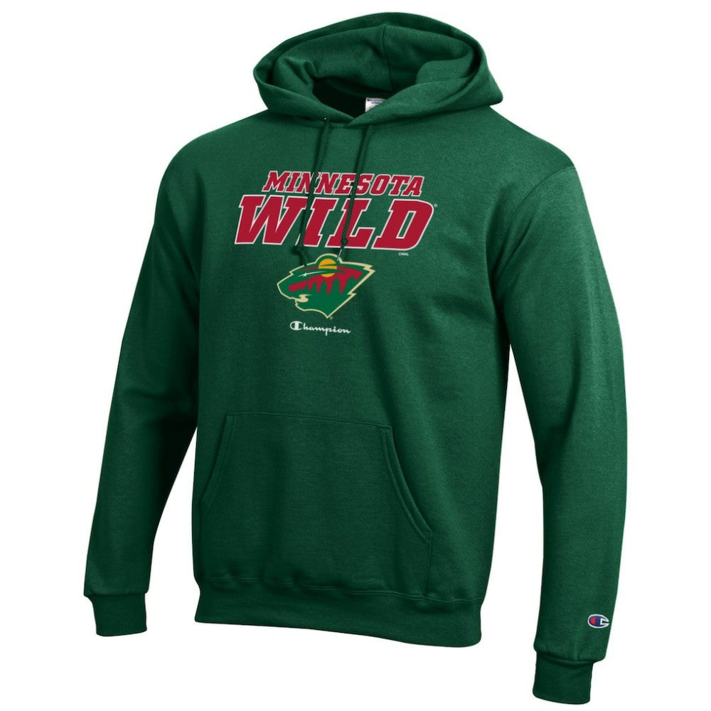 Minnesota Wild Champion Eco Powerblend Pullover Hoodie - Hunter Green | US 201078114