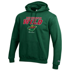 Minnesota Wild Champion Eco Powerblend Pullover Hoodie - Hunter Green | US 201078114