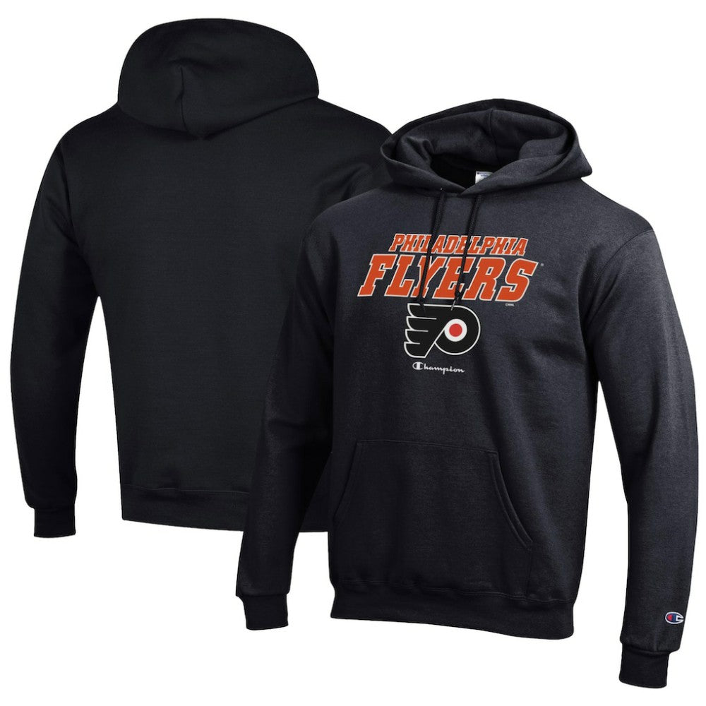 Philadelphia Flyers Champion Eco Powerblend Pullover Hoodie - Black | US 201078122