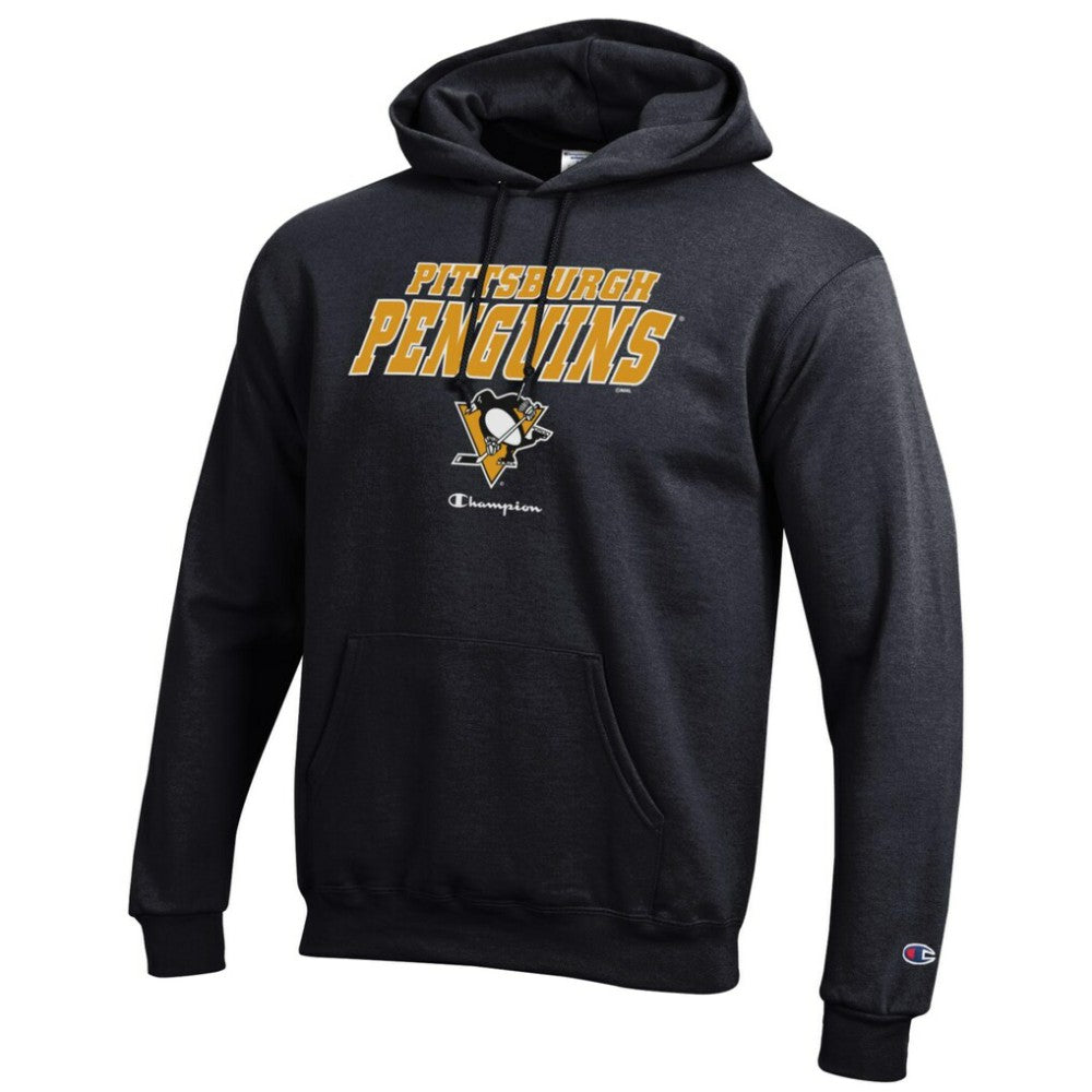 Pittsburgh Penguins Champion Eco Powerblend Pullover Hoodie - Black | US 201078123