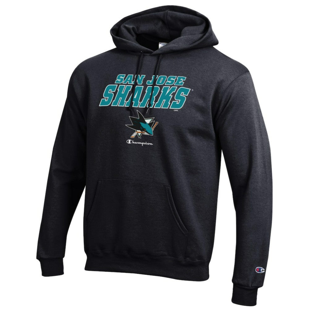 San Jose Sharks Champion Eco Powerblend Pullover Hoodie - Black | US 201078124