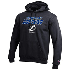 Tampa Bay Lightning Champion Eco Powerblend Pullover Hoodie - Black | US 201078127