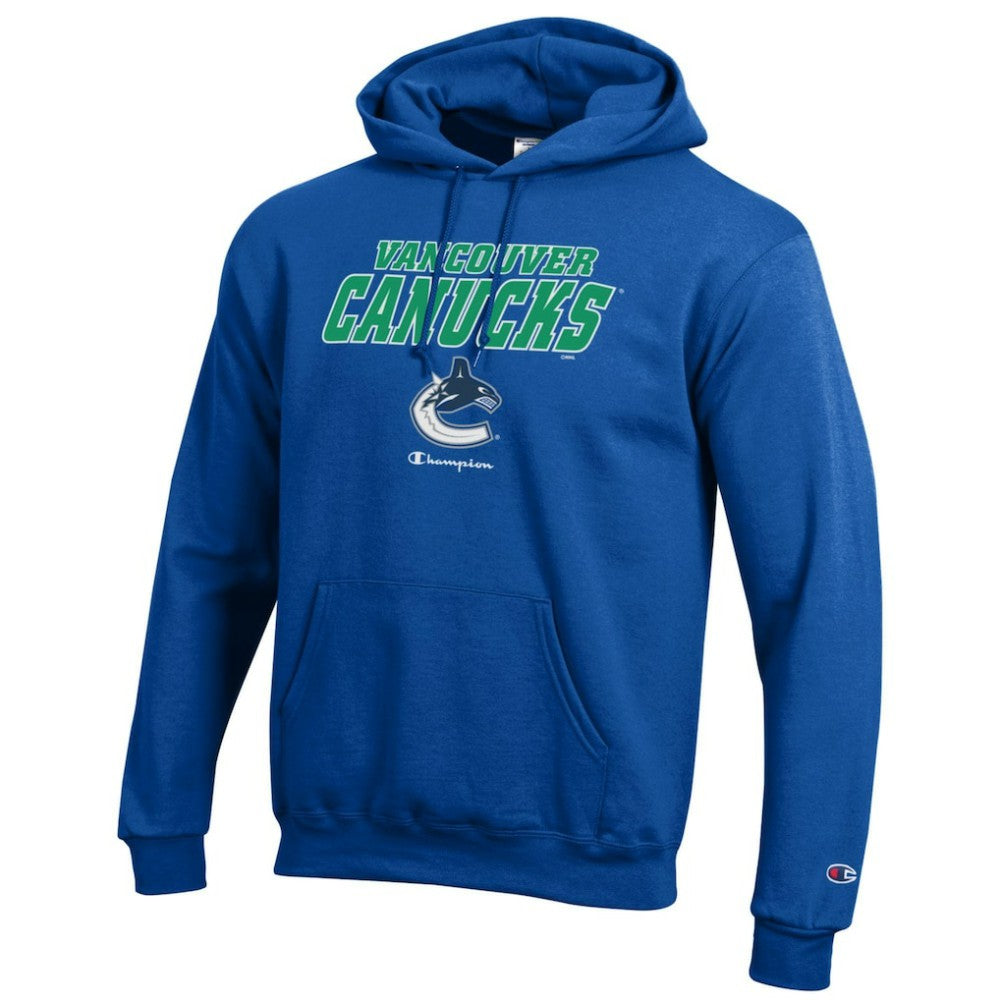Vancouver Canucks Champion Eco Powerblend Pullover Hoodie - Royal | US 201078129