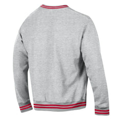 New Jersey Devils Champion Reverse Weave Yarn Dye Pullover Sweatshirt - Heather Gray | US 201078149