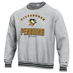 Pittsburgh Penguins Champion Reverse Weave Yarn Dye Pullover Sweatshirt - Heather Gray | US 201078154