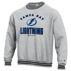 Tampa Bay Lightning Champion Reverse Weave Yarn Dye Pullover Sweatshirt - Heather Gray | US 201078158