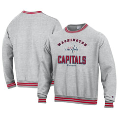 Washington Capitals Champion Reverse Weave Yarn Dye Pullover Sweatshirt - Heather Gray | US 201078160