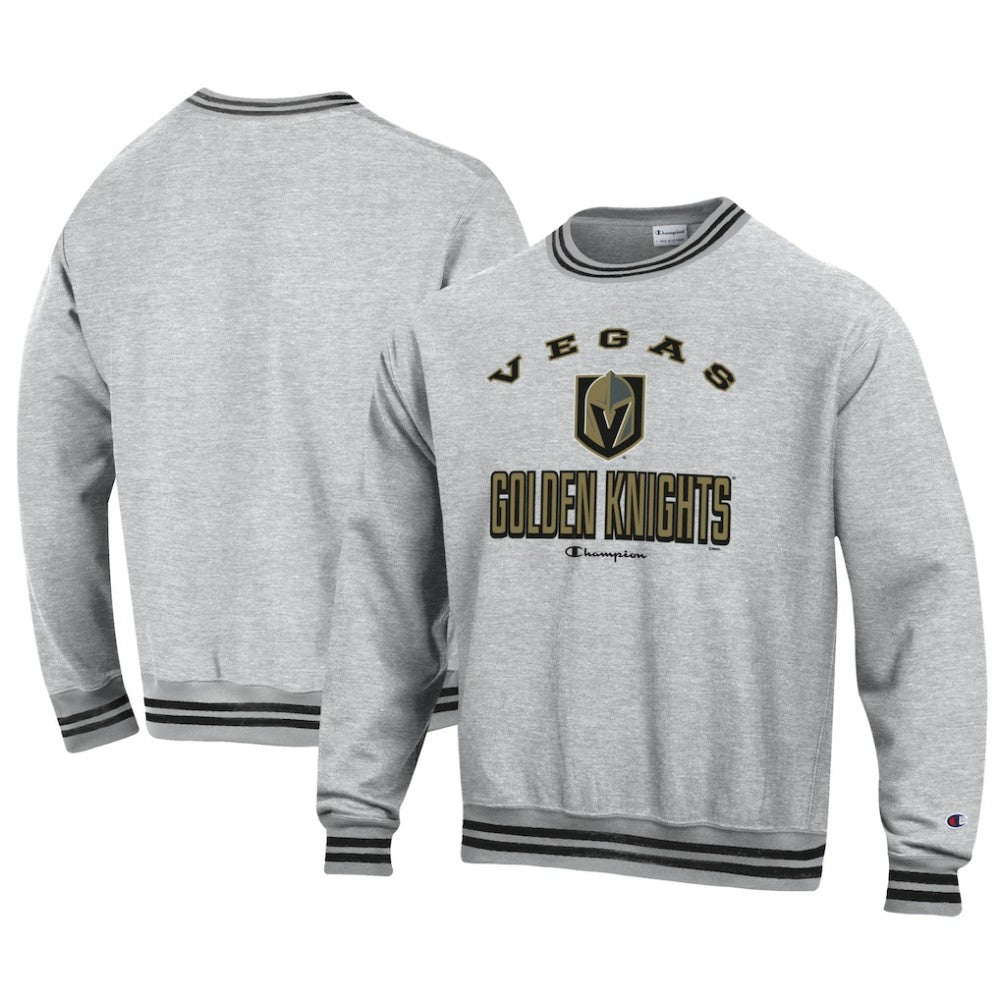 Vegas Golden Knights Champion Reverse Weave Yarn Dye Pullover Sweatshirt - Heather Gray | US 201078162