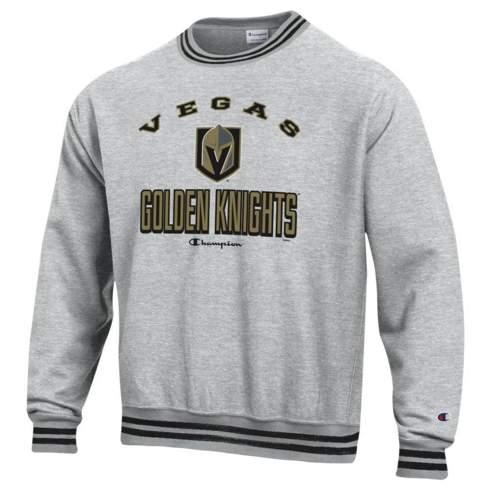 Vegas Golden Knights Champion Reverse Weave Yarn Dye Pullover Sweatshirt - Heather Gray | US 201078162